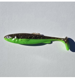 Silikoninis masalas Wisma's Memel Shad - Toxic Green 22